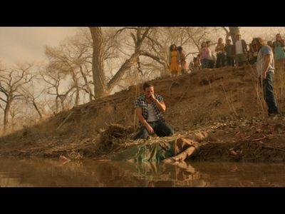 Still of Dylan Bruce (I) and Shannon Lorance in Midnight, Texas (2017)