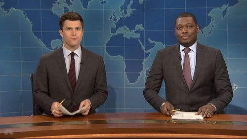 Colin Jost and Michael Che in Saturday Night Live: Weekend Update Summer Edition (2008)