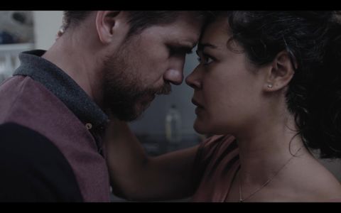 Still of Hanora Kamen and Christopher Harrisson in BBC New Creatives: Breadline (Short 2022)