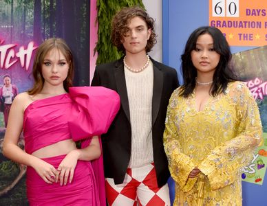 Mason Versaw, Zoe Colletti, and Lana Condor at an event for Boo, Bitch (2022)