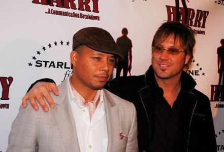 Actors Terrance Howard and Jon Doscher promoting 