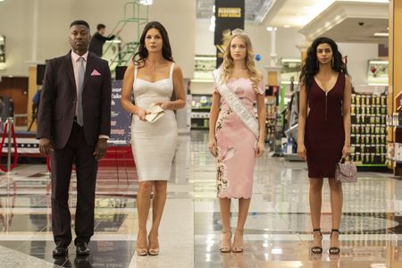 Catherine Zeta-Jones, Teagle F. Bougere, Rana Roy, and Belle Shouse in Queen America (2018)