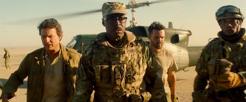 Tom Cruise, Courtney B. Vance, and Jake Johnson in The Mummy (2017)