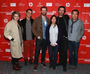 Yen Tan, Marcus DeAnda, Amy Seimetz, Kim Yutani, Bill Heck, and Alfredo Maduro at an event for Pit Stop (2013)