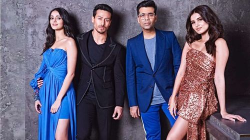 Karan Johar, Tara Sutaria, Tiger Shroff, and Ananya Panday in Koffee with Karan (2004)