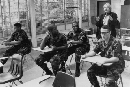 Lillo Brancato, Penny Marshall, Kadeem Hardison, Richard T. Jones, and Khalil Kain in Renaissance Man (1994)