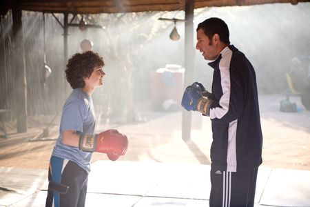 Adam Sandler and Braxton Beckham in Blended (2014)