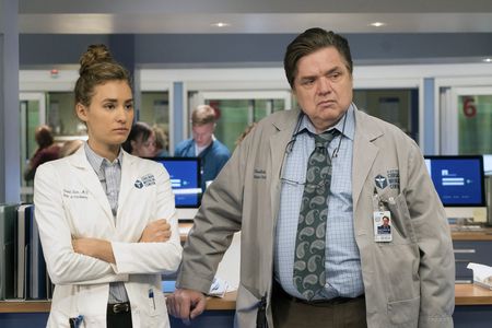 Oliver Platt and Rachel DiPillo in Chicago Med (2015)