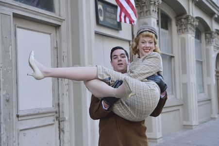 Aaron McCusker and Zoe Boyle in The Astronaut Wives Club (2015)