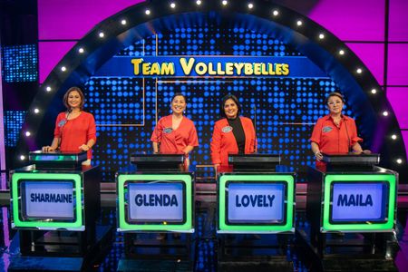 Maila Gumila, Sharmaine Suarez, Lovely Rivero, and Glenda Garcia in Family Feud Philippines (2022)