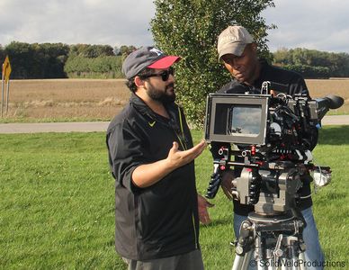 James Morales & David M Brewer on set: Lake Eerie 2014