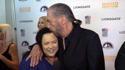 With John Paul DeJoria at the premiere of 