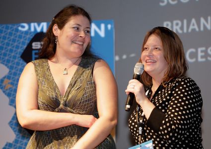 Amy Lowe Starbin and Jen McGowan at an event for Kelly & Cal (2014)