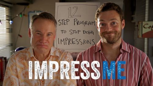 Jim Meskimen and Ross Marquand in Impress Me (2015)