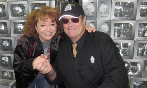 With Dan Aykroyd - fellow Ghostbusters alum.