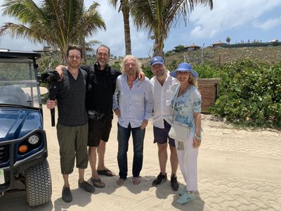 Richard Branson crew photo - Necker Island