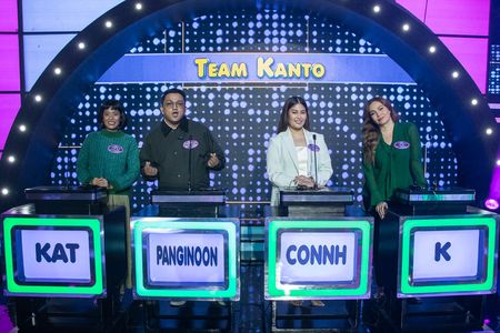 K Brosas, Connh Cruz, Adam Domingo, and Kat Galang in Family Feud Philippines (2022)