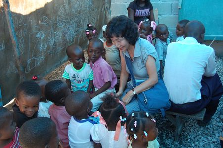 Filming in Port au Prince Haiti