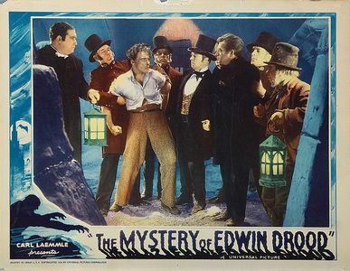 E.E. Clive, Forrester Harvey, J.M. Kerrigan, Walter Kingsford, Douglass Montgomery, and Francis L. Sullivan in Mystery o