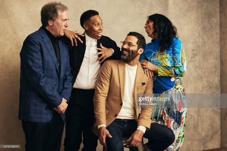 AUSTIN, TX - MARCH 12: (L-R) Robert Levine, Lena Waithe, James Adolphus and Debra Martin Chase of the film Being Mary Ty