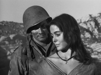 Eddie Fontaine and Sharon Hugueny in The Gallant Men (1962)