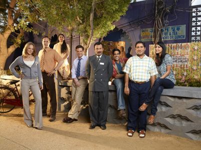 Diedrich Bader, Sacha Dhawan, Rebecca Hazlewood, Rizwan Manji, Jessica Gower, Parvesh Cheena, Anisha Nagarajan, and Ben 