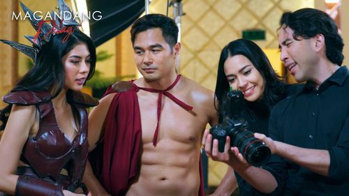 Herlene Budol, Benjamin Alves, and Brian Sy in Magandang dilag (2023)