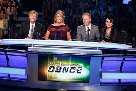 Jesse Tyler Ferguson, Nigel Lythgoe, Mary Murphy, and Sonya Tayeh in So You Think You Can Dance (2005)