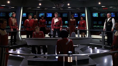 Kim Cattrall, Walter Koenig, Leonard Nimoy, William Shatner, James Doohan, DeForest Kelley, Nichelle Nichols, Denise Lyn