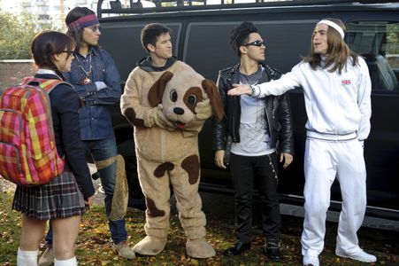 Kendall Schmidt, Emma Lahana, Carlos PenaVega, James Maslow, and Logan Henderson in Big Time Movie (2012)