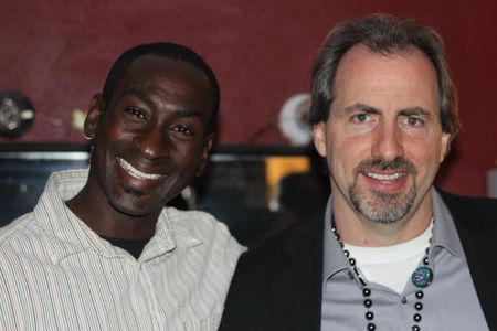 Hollywood, CA - April 10, 2013. Actor/Comedian Mike Estime and Mark McPherson at Lillian Theater celebration.