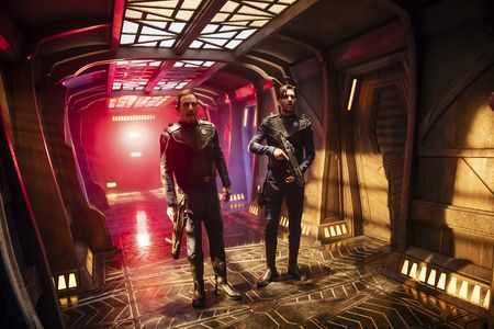 Jason Isaacs and Shazad Latif in Star Trek: Discovery (2017)