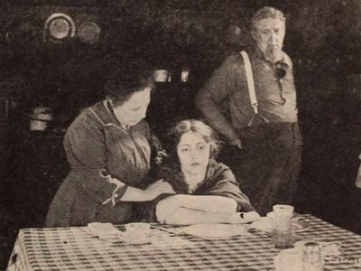 Barbara Bedford, Rudolph Christians, and Lydia Yeamans Titus in Deep Waters (1920)