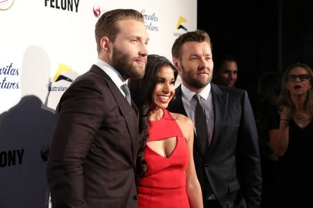 Jai Courtney, Sarah Roberts and Joel Edgerton at LA premiere of Felony (2014)