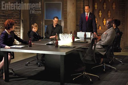 Christopher Meloni, Carolyn Hennesy, Christopher Heyerdahl, Peter Mensah, and Jacob Hopkins in True Blood (2008)