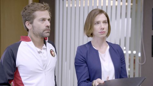 Nicolás Pauls and Verónica Pelaccini in Once (2017)