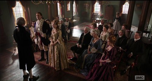 Ksenia Solo, Tiffany Morgan, Owain Yeoman, Myke Holmes, and Bethany Anne Lind in TURN: Washington's Spies (2014)