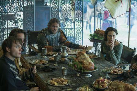 Jennie Jacques, Moe Dunford, Darren Cahill, and Ferdia Walsh-Peelo in Vikings (2013)