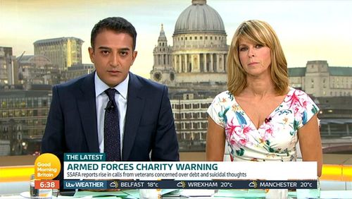 Kate Garraway and Adil Ray in Good Morning Britain (2014)