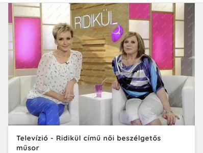 Tarján Györgyi színész és Jakupcsek Gabriella/tv