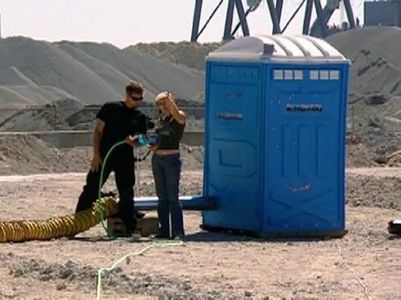 Tory Belleci and Kari Byron in MythBusters (2003)