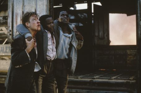 Stephen Dorff, Alois Moyo, and Winston Ntshona in The Power of One (1992)