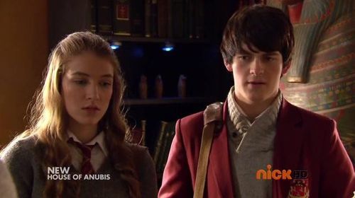 Nathalia Ramos and Brad Kavanagh in House of Anubis (2011)