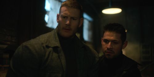 Tom Hopper and David Castañeda in The Umbrella Academy (2019)