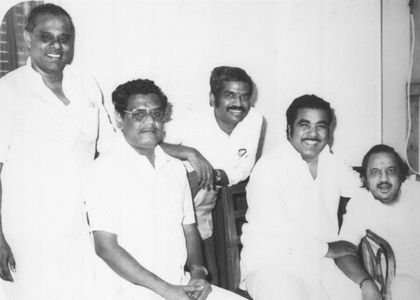 Gangai Amaran, Vaali, K.R. Gangadharan, and Tiruppur Mani