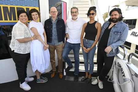 Paul Simms, Kristen Schaal, Mark Proksch, Matt Berry, Harvey Guillén, and Stefani Robinson at an event for What We Do in