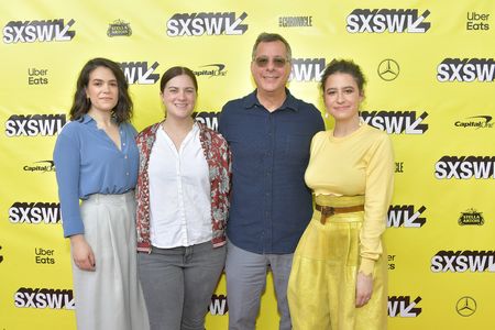 Kent Alterman, Sarah Babineau, Abbi Jacobson, and Ilana Glazer at an event for Broad City (2014)