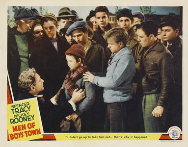 Spencer Tracy, Mickey Rooney, Frank Coghlan Jr., James Horne Jr., Sidney Miller, Buddy Pepper, and Bobs Watson in Men of