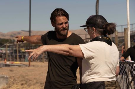 Ari Boyland with Director Linda Niccol on the set of Poppy