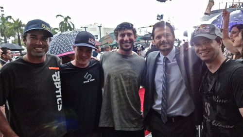 TF3 Wingsuit Team: JT Holmes, Michael Swanson, Andy Farrington, John Devore with Michael Kase. Miami Premiere, June 30, 